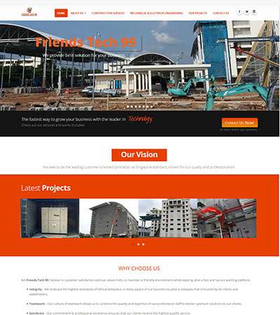 Friendstech99 Co.,Ltd. Web Design by Myanmar Website World